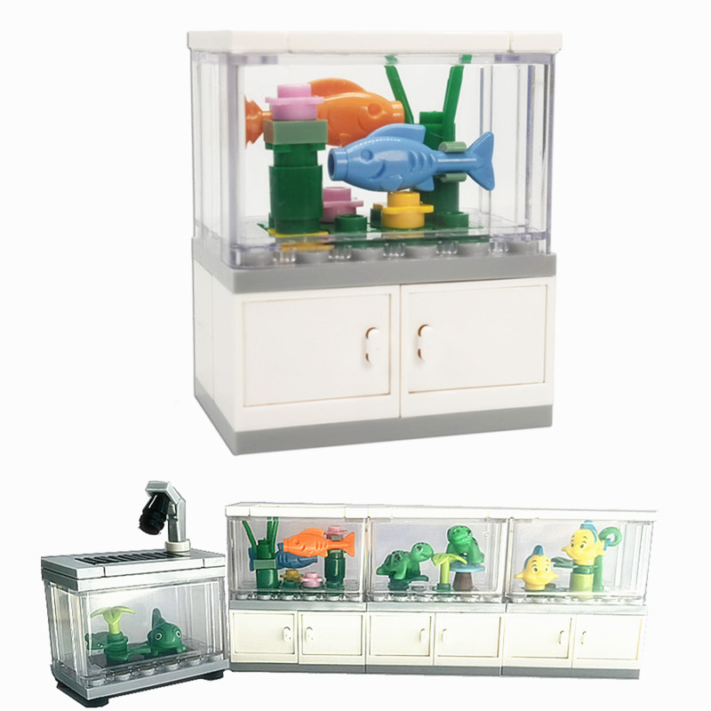 Aquarium Fish Lego - مدينة أصدقاء خزان الأسماك اللبنات MOC