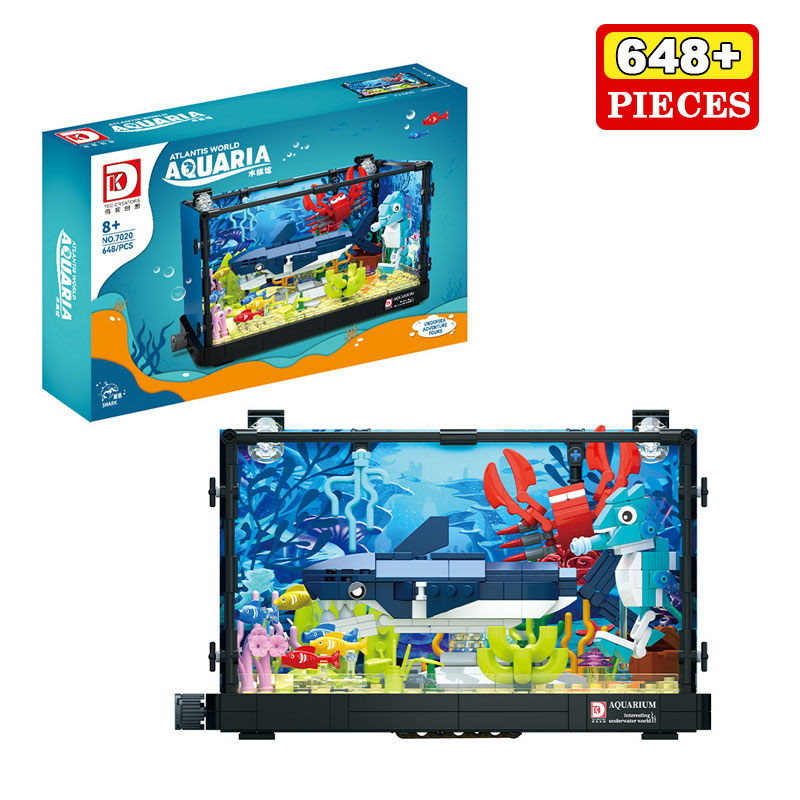 Aquarium Fish Lego - 648 قطعة نظام القرش البيئي خزان