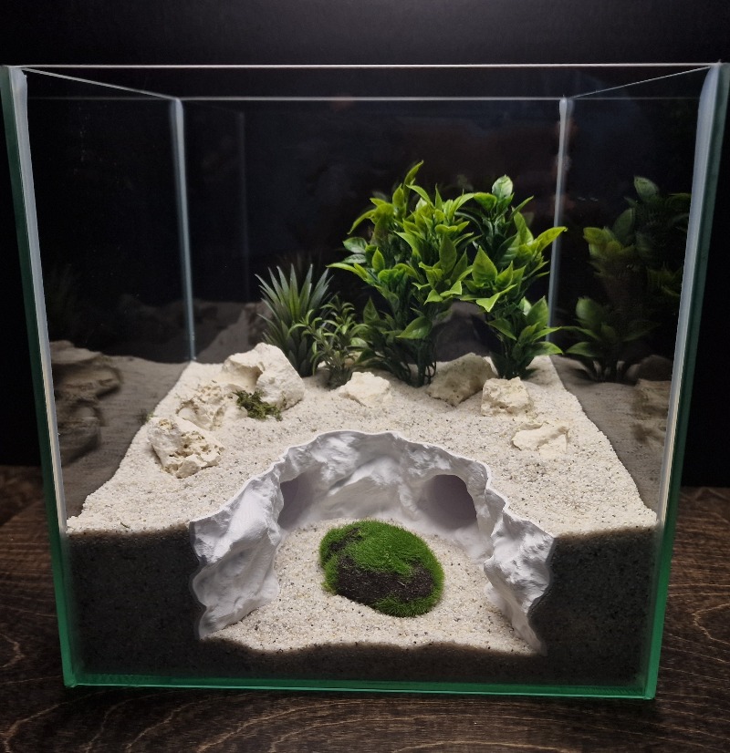 Aquarium Fishland - نفق مخبأ 2 في 1 للبر