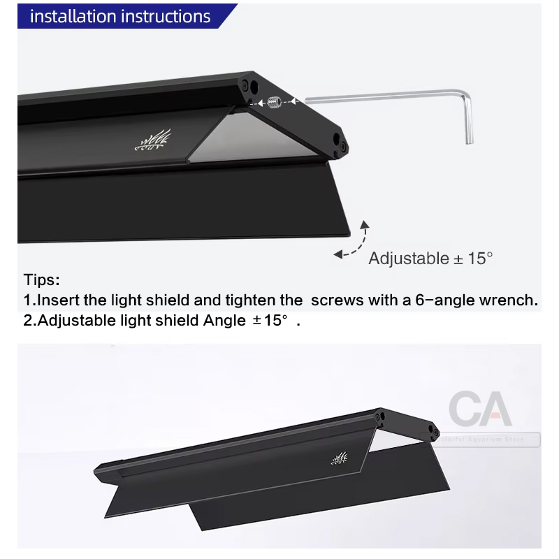 ملحقات مصباح حوض السمك من WEEK - مراجعة Aquarium Fish Light Lamp وسعره