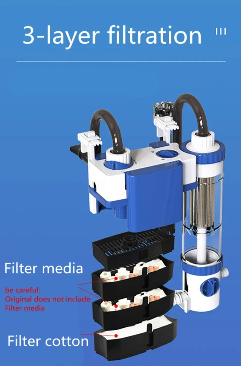 فلتر خارجي معلق على الحائط لحو - مراجعة Fish Tank Filter Aquarium وسعره