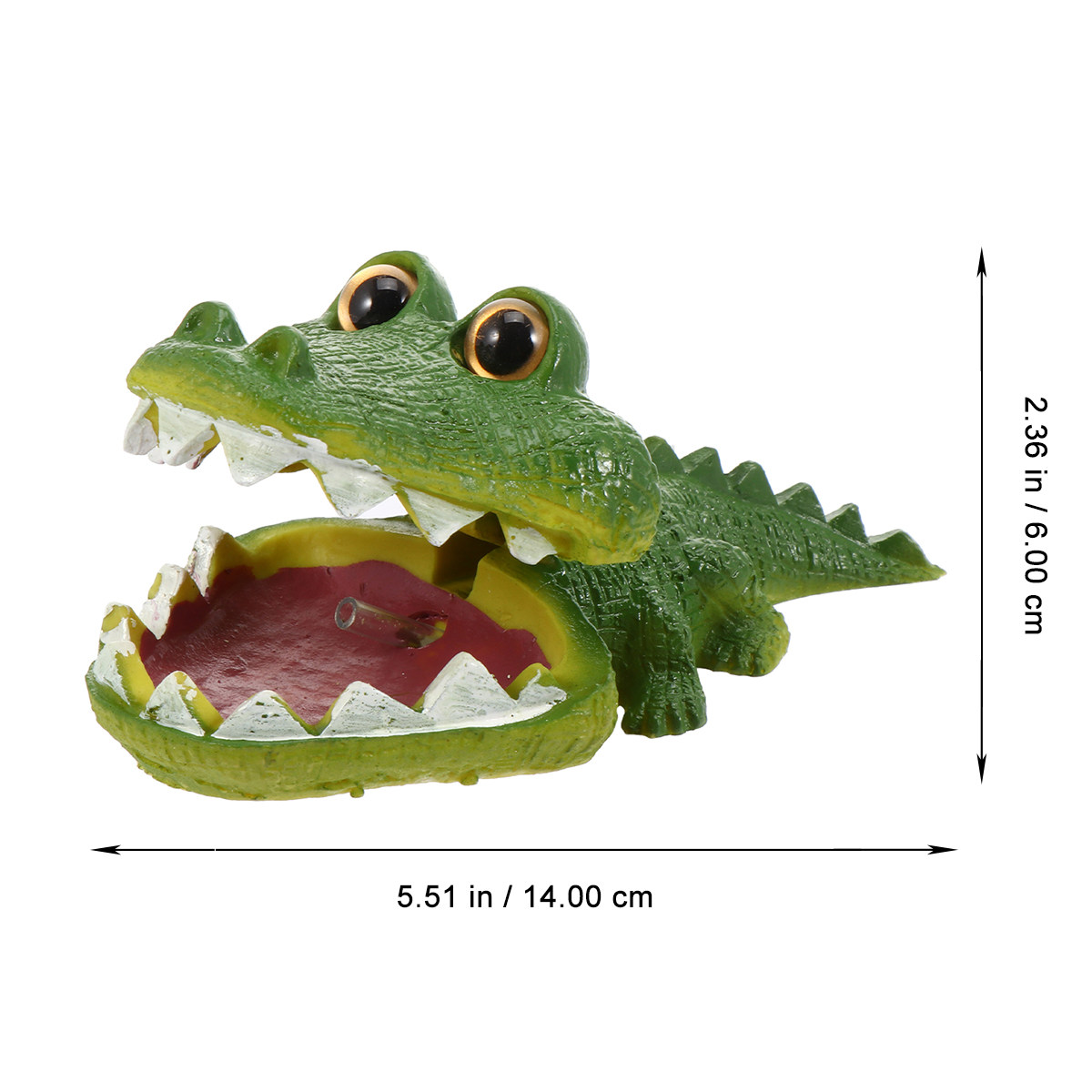 زينة حوض أسماك واقعية على شكل  - مراجعة Aquarium Fish Alligator وسعره