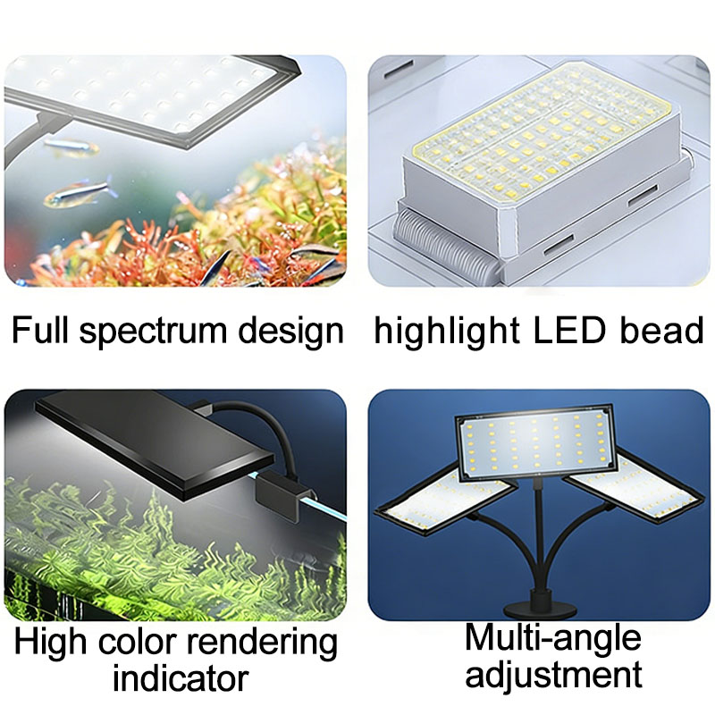 إضاءة LED كاملة الطيف لحوض الس - مراجعة Aquarium Fish Light Lamp وسعره
