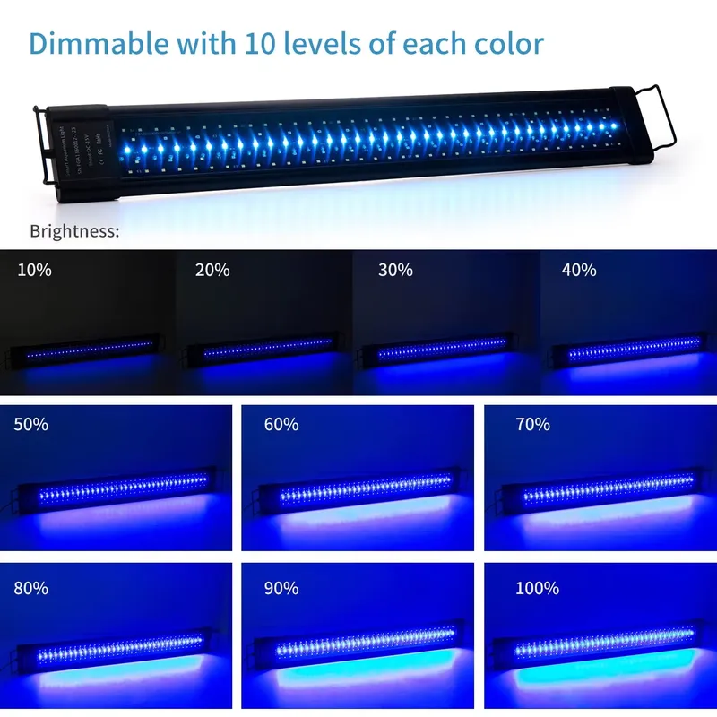 مصباح LED قابل للبرمجة مع مؤقت - مراجعة Aquarium Fish Light Lamp وسعره