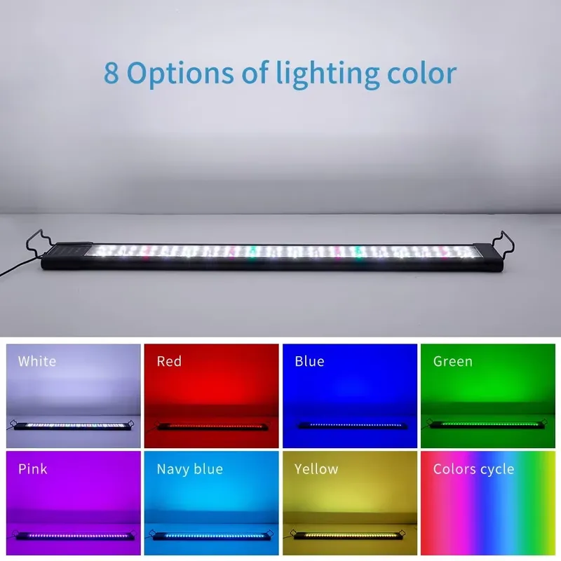 مصباح LED قابل للبرمجة مع مؤقت - مراجعة Aquarium Fish Light Lamp وسعره