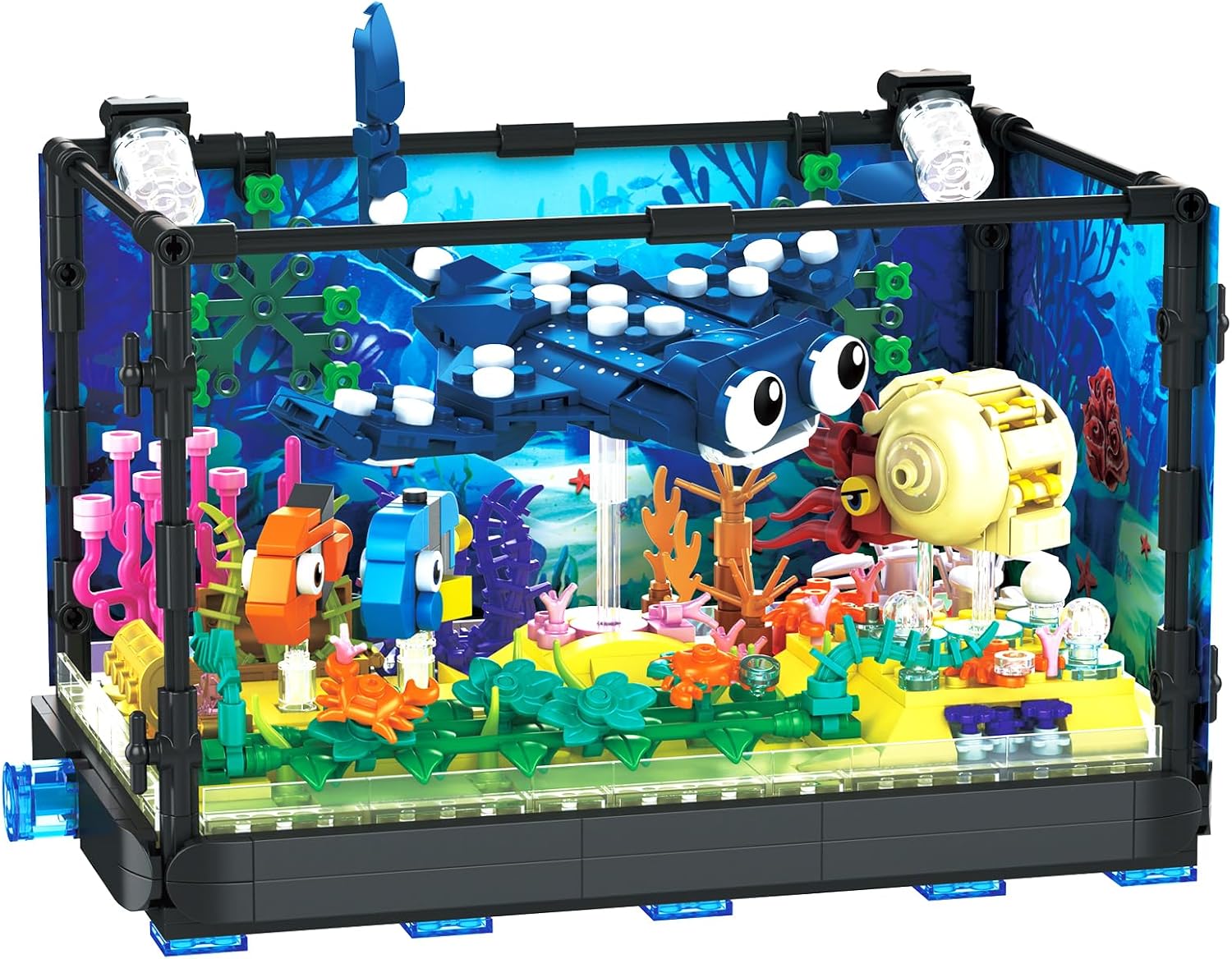 مجموعة بناء حوض السمك - لعبة ح - مراجعة Aquarium Fish Lego وسعره
