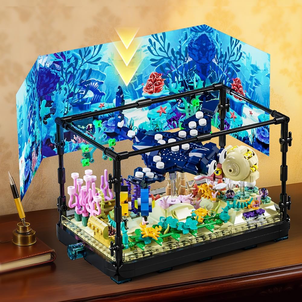 مجموعة بناء حوض السمك - لعبة ح - مراجعة Aquarium Fish Lego وسعره