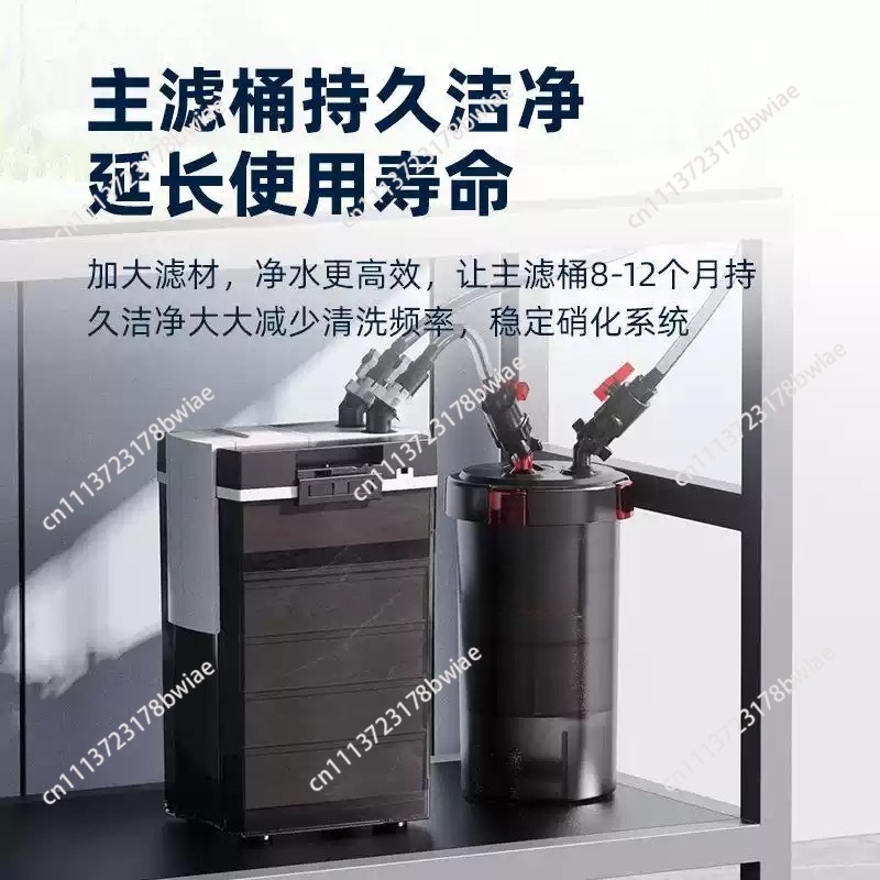 فلتر خارجي صامت للحوض السمكي ب - مراجعة Fish Tank Filter Aquarium وسعره