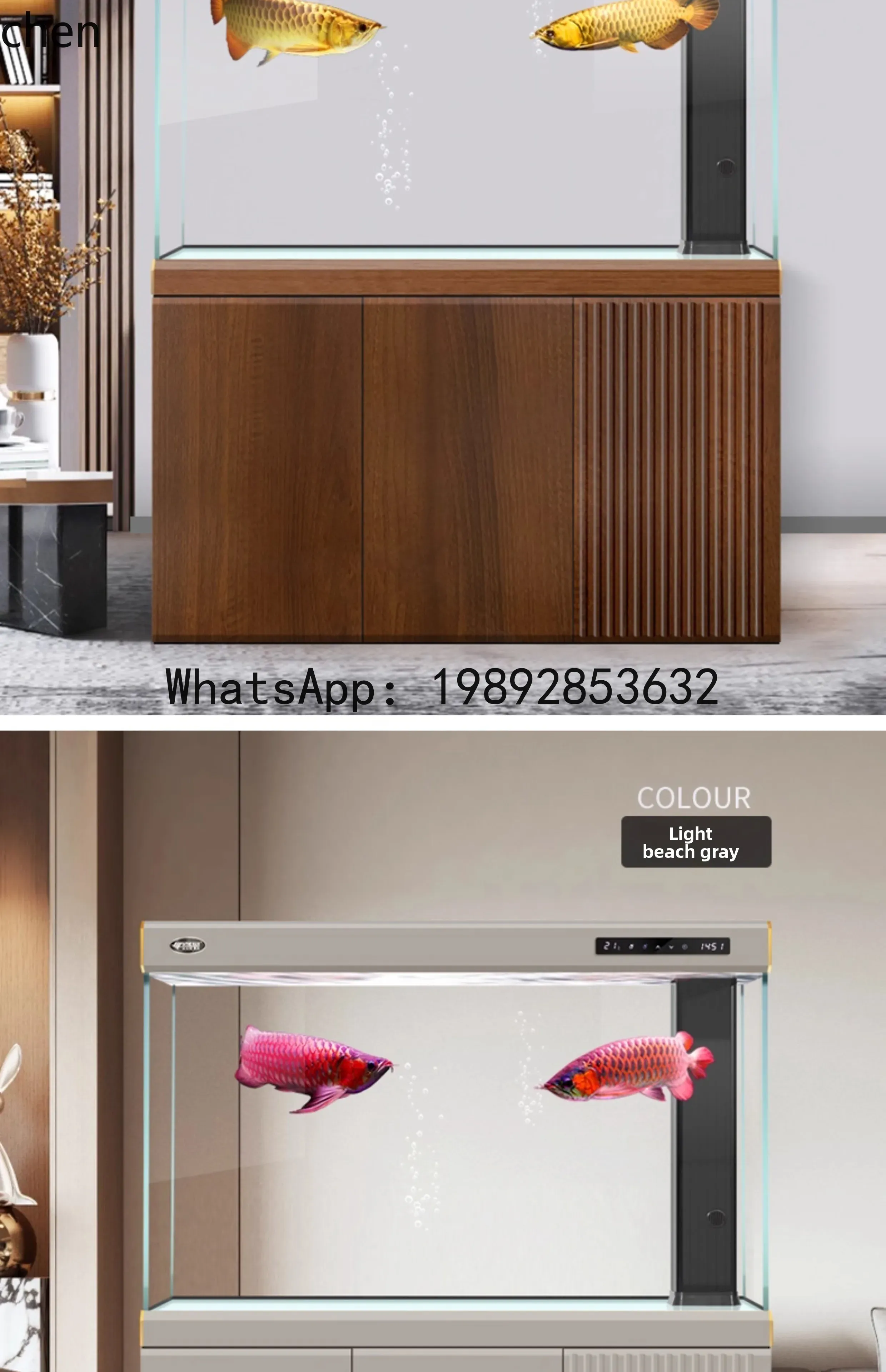 حوض سمك كبير للغرفة المعيشية م - مراجعة Aquarium Fish Dragon وسعره
