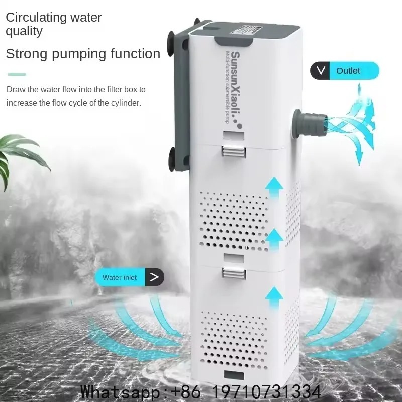فلتر SUNSUN 3 في 1 لأحواض السم - مراجعة Fish Tank Filter Aquarium وسعره
