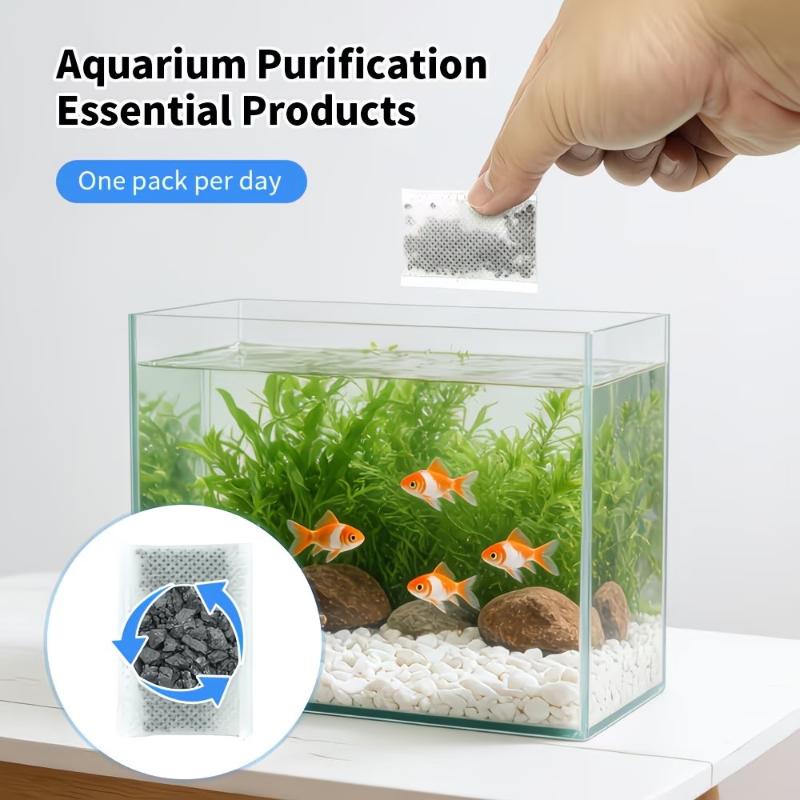 10/20/40 قطعة من أكياس الكربون - مراجعة Fish Tank Filter Aquarium وسعره