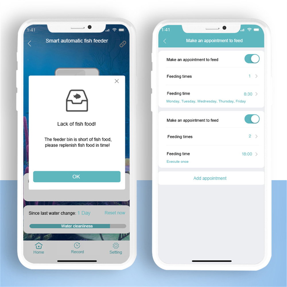 واي فاي الذكية التلقائي المغذي - مراجعة Aquarium Fish App وسعره