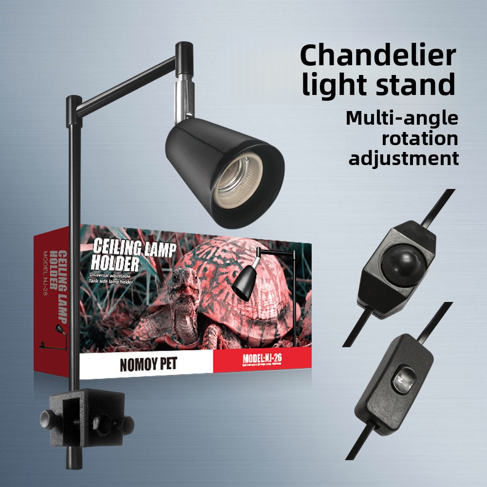 حامل مصباح الزواحف NOMOY مع مش - مراجعة Aquarium Fish Light Lamp وسعره