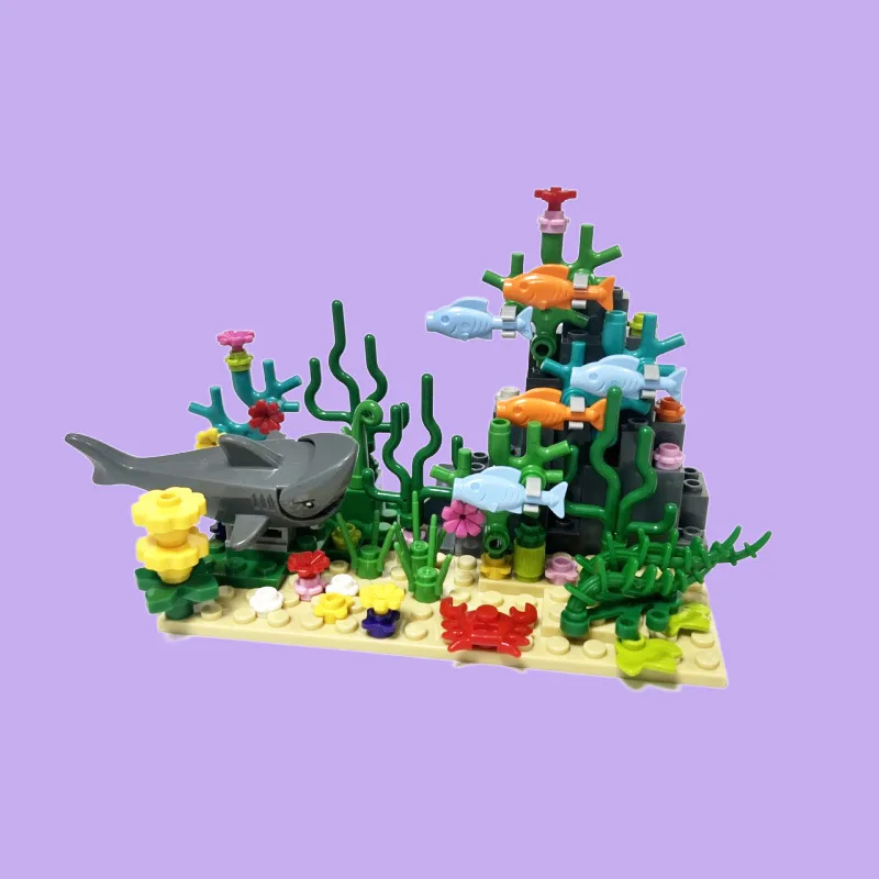 مجموعة مكعبات بناء مدينة MOC:  - مراجعة Aquarium Fish Lego وسعره